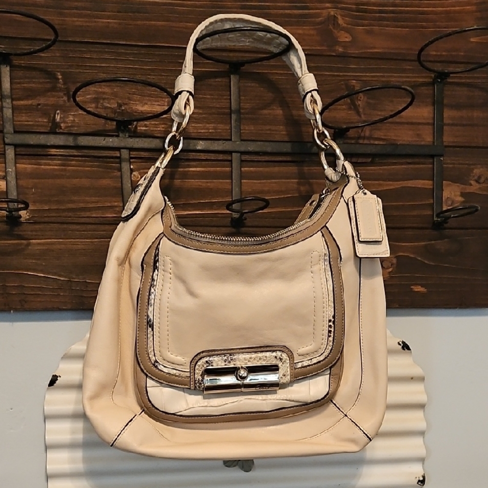 Coach Kristin Multi LEATHER Combo Shoulder Bag